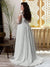 Robe Longue de Mariée Femme Ronde