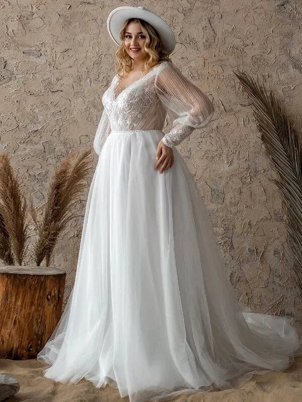 Robe Mariage Femme Ronde - Vue principale