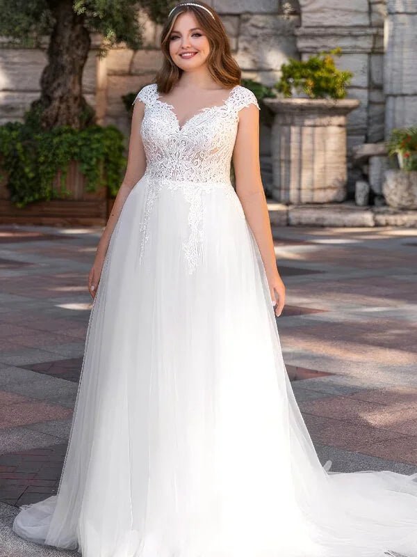 Robe Mariage pour Femme Ronde - Vue principale