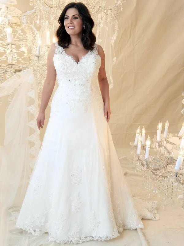Robe Mariée Femme Ronde - Vue principale