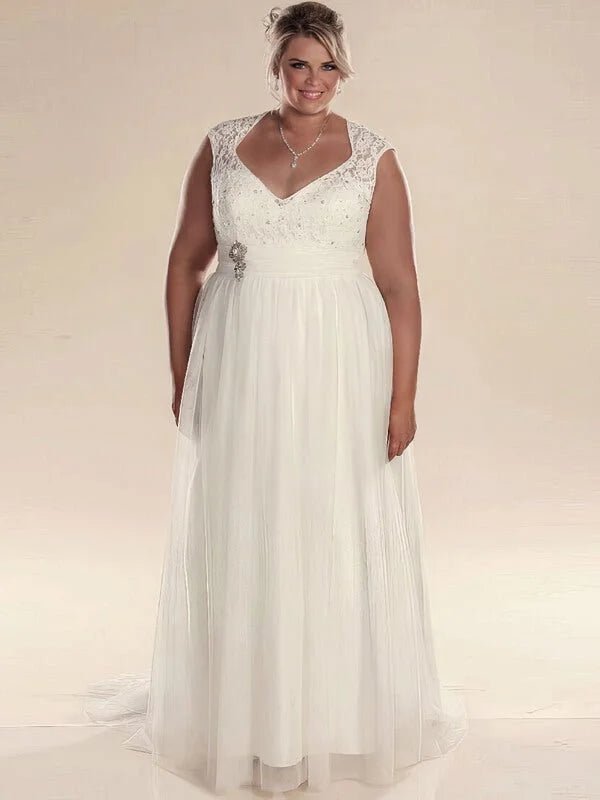 Robe de Mariée Femme Ronde Grande Taille