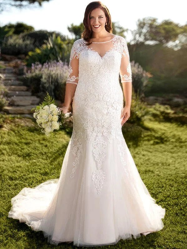 Robe Mariée Sirène Grande Taille - Vue principale