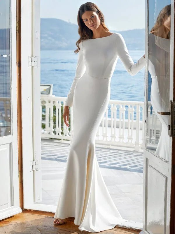 Robe Mariée Sirène Satin - Vue principale