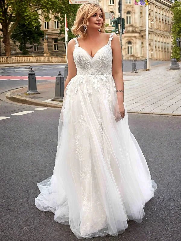 Robes de Mariée Curvy Dentelle - Vue principale