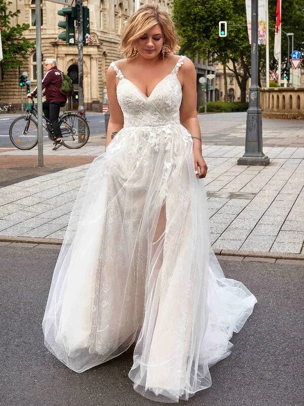 Robes de Mariée Curvy Dentelle