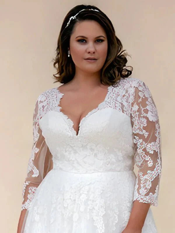Robes de Mariée Grande Taille, vue de dos, détails et finitions
