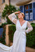 Robe de Mariée Satin Curvy, vue de profil, robe de mariée hiver sur mesure