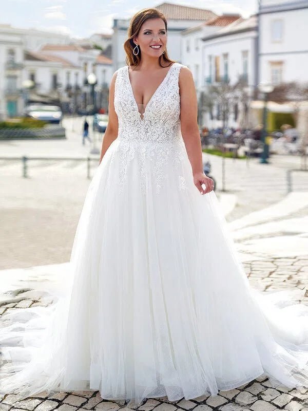 Style de Robe de Mariée pour Femme Ronde - Vue principale