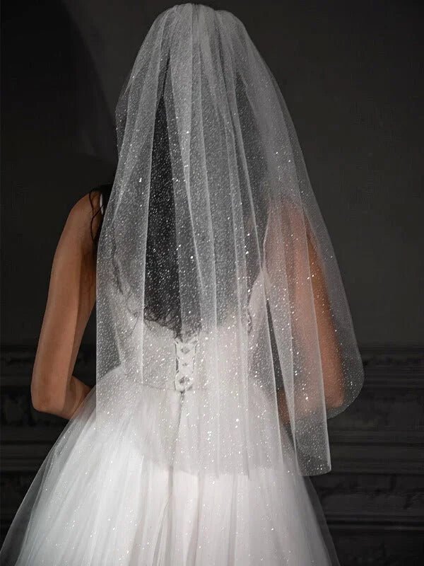 Voile pailleté mariage sale