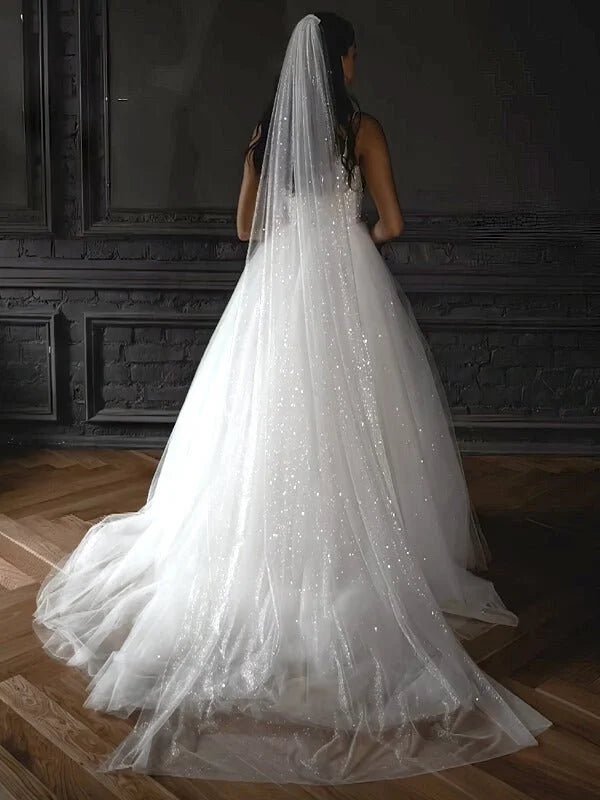 Voile de mariee scintillant MARIAGE ETERNEL