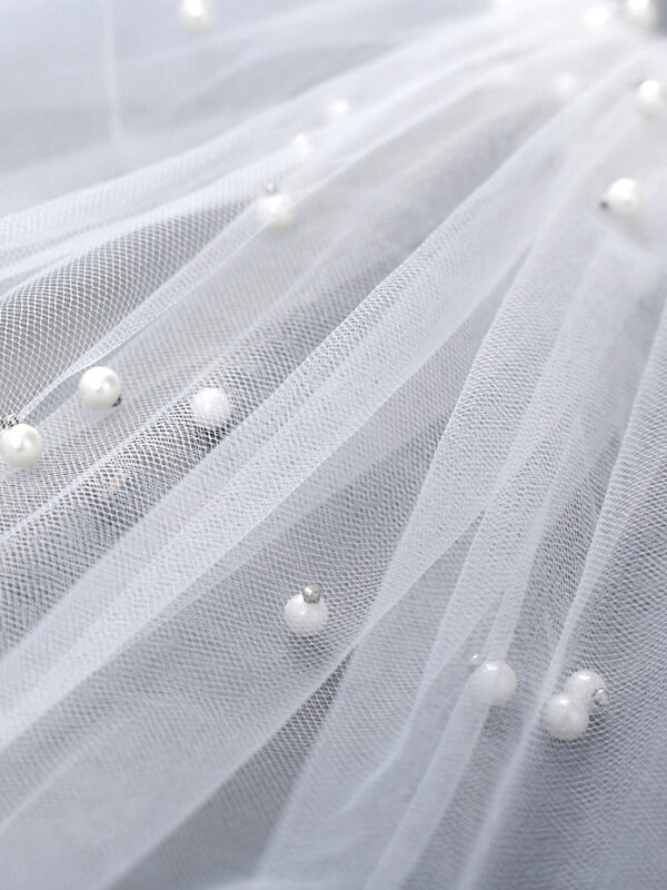 Voile de mariée avec des perles